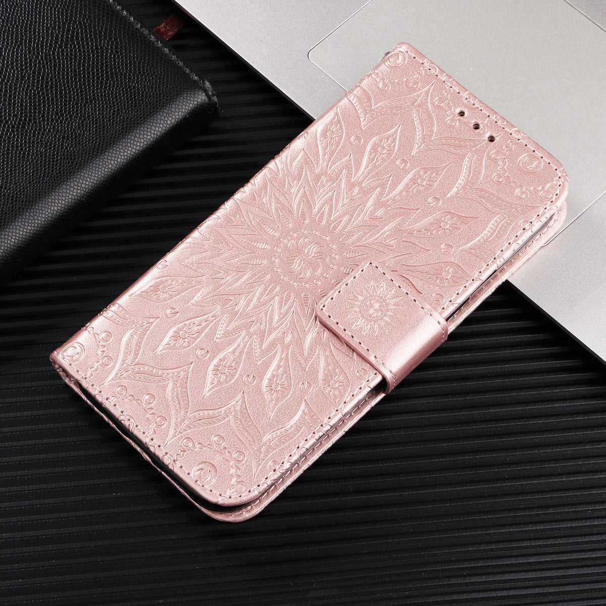 For Xiaomi Poco M8 5G / Redmi Note 15 5G (Global) / 15 4G (Global) Leather Wallet Case Sunflower Imprinted Phone Cover