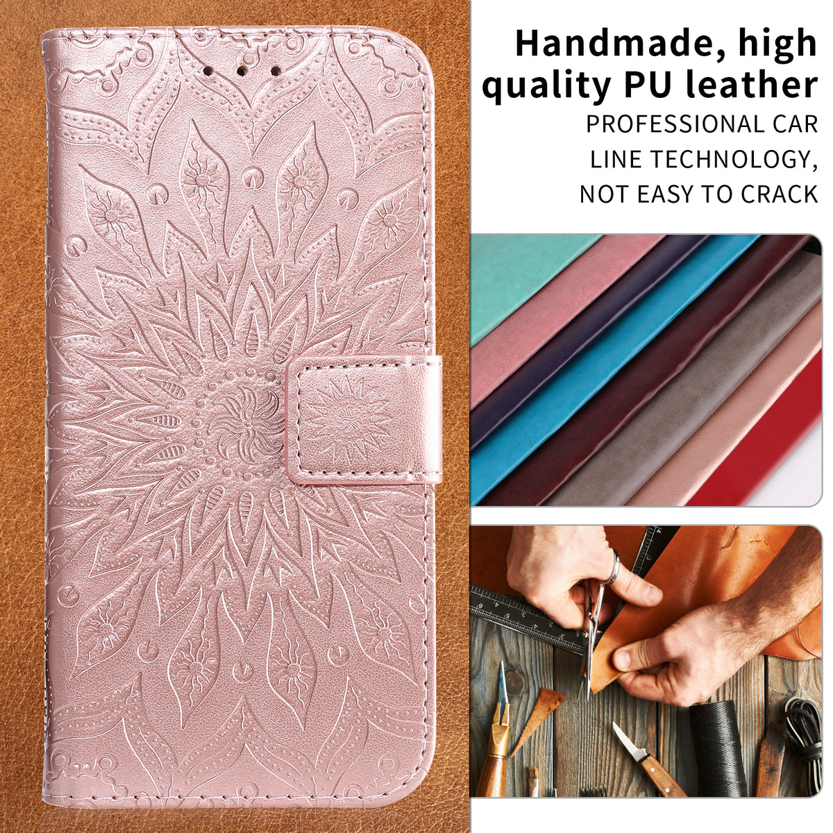 For Xiaomi Poco M8 5G / Redmi Note 15 5G (Global) / 15 4G (Global) Leather Wallet Case Sunflower Imprinted Phone Cover