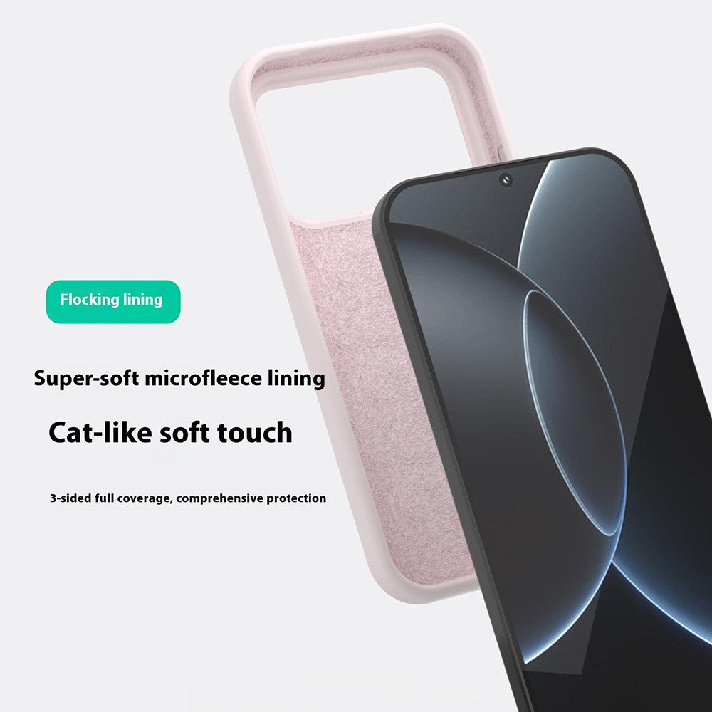 For Xiaomi 17 Pro Max Liquid Silicone Phone Case Skin-Friendly Shockproof Protective Back Cover