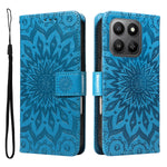 For Honor 400 Smart 4G Læderpung Etui Solsikkepræget Telefoncover