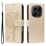 For Xiaomi Poco M8 5G / Redmi Note 15 5G (Global) / 15 4G (Global) Phone Case with Stand Cat Tree Pattern Leather Wallet Mobile Cover