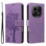 For Xiaomi Poco M8 5G / Redmi Note 15 5G (Global) / 15 4G (Global) Phone Case with Stand Cat Tree Pattern Leather Wallet Mobile Cover