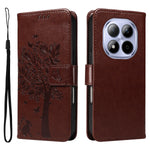 For Xiaomi Redmi Note 15 Pro 5G (Global) Phone Case with Stand Cat Tree Pattern Leather Wallet Mobile Cover