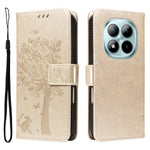 For Xiaomi Poco M8 Pro 5G / Redmi Note 15 Pro+ 5G (Global) Phone Case with Stand Cat Tree Pattern Leather Wallet Mobile Cover