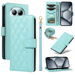 For Xiaomi Poco M8 Pro 5G / Redmi Note 15 Pro+ 5G (Global) Wallet Case Rhombus Leather Phone Cover with Strap