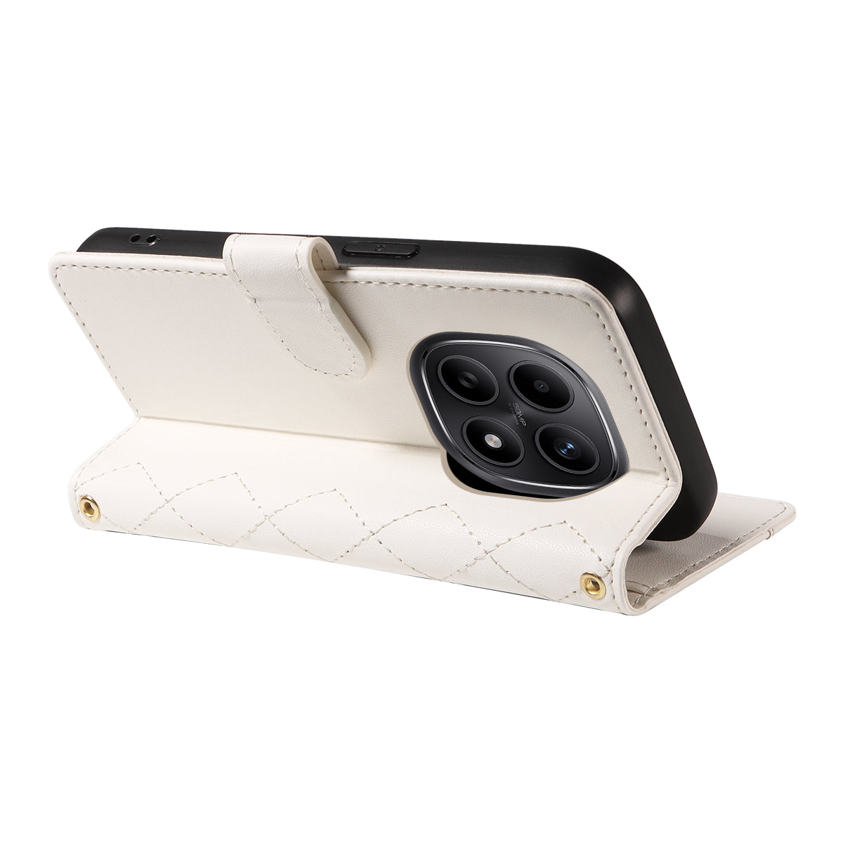 For Xiaomi Poco M8 5G / Redmi Note 15 5G (Global) Wallet Case Rhombus Leather Phone Cover with Strap