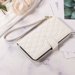 For Xiaomi Poco M8 5G / Redmi Note 15 5G (Global) Wallet Case Rhombus Leather Phone Cover with Strap