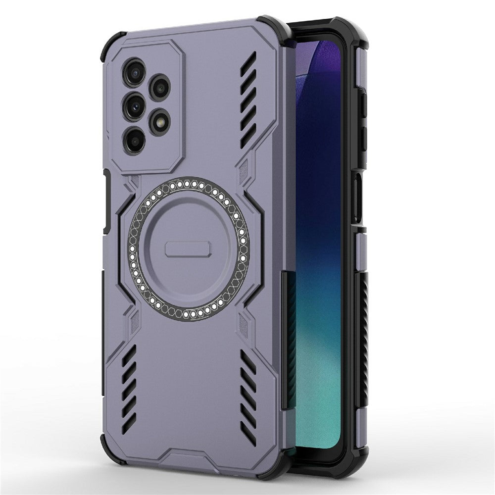 Samsung Galaxy A23 4G / 5G (Global) Magnetiskt Skal Butterfly Armor Hollow Värmeavledande PC + TPU mobilskal