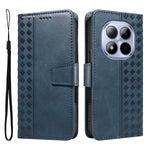 For Xiaomi Redmi Note 15 Pro 5G (Global) Leather Case Wallet Stand Grids Imprinted Phone Cover with Strap