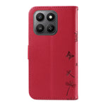 For Honor 400 Smart 4G Leather Wallet Case with Strap Dandelion Imprint Phone Stand Cover