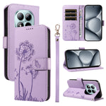 For Xiaomi Poco M8 Pro 5G / Redmi Note 15 Pro+ 5G (Global) Leather Wallet Case with Strap Dandelion Imprint Phone Stand Cover