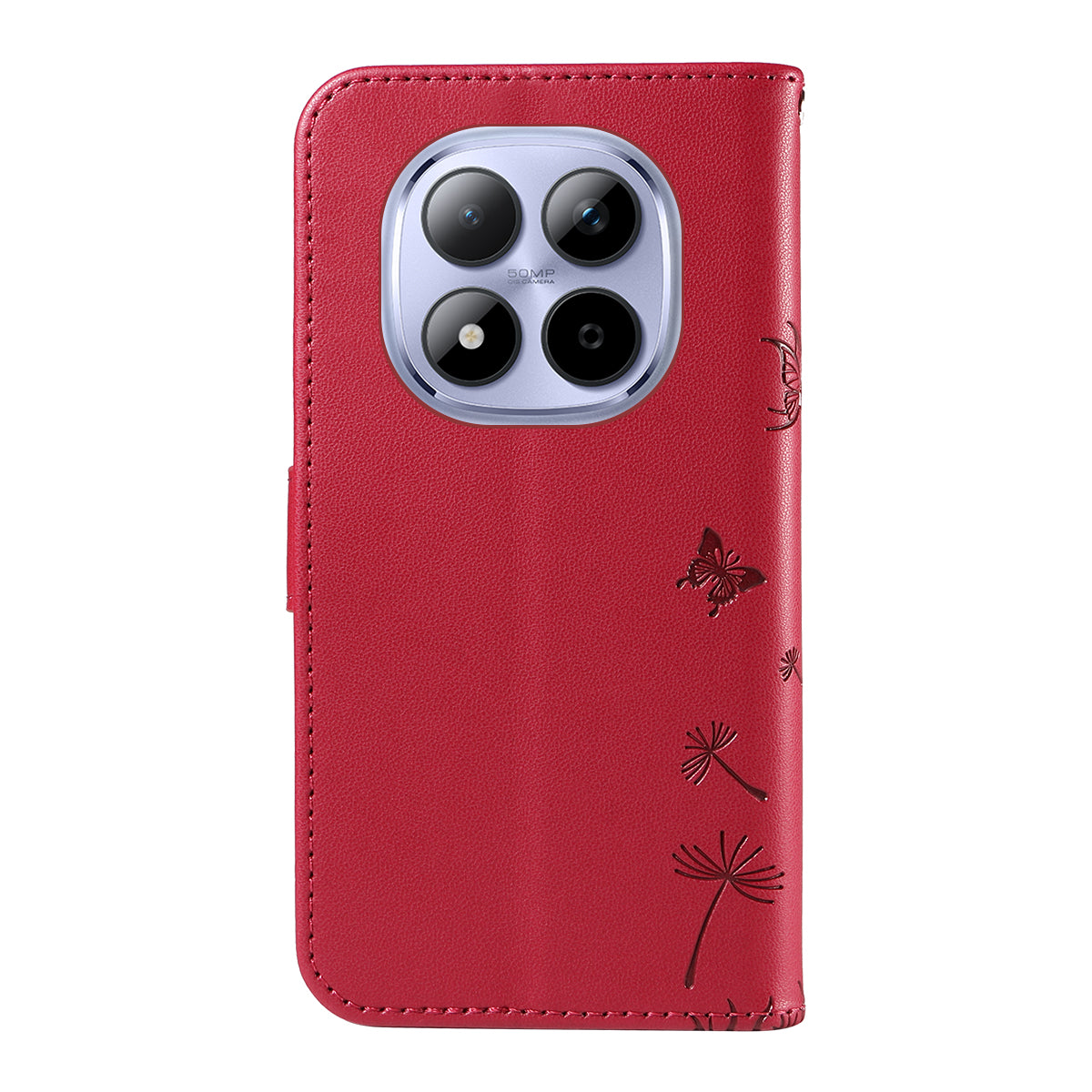 For Xiaomi Redmi Note 15 Pro 5G (Global) Leather Wallet Case with Strap Dandelion Imprint Phone Stand Cover