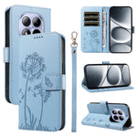 For Xiaomi Redmi Note 15 Pro 5G (Global) Leather Wallet Case with Strap Dandelion Imprint Phone Stand Cover