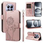 For Xiaomi Redmi Note 15 Pro 5G (Global) Leather Wallet Case with Strap Dandelion Imprint Phone Stand Cover