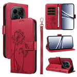 For Xiaomi Poco M8 5G / Redmi Note 15 5G (Global) Leather Wallet Case with Strap Dandelion Imprint Phone Stand Cover