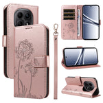 For Xiaomi Poco M8 5G / Redmi Note 15 5G (Global) Leather Wallet Case with Strap Dandelion Imprint Phone Stand Cover