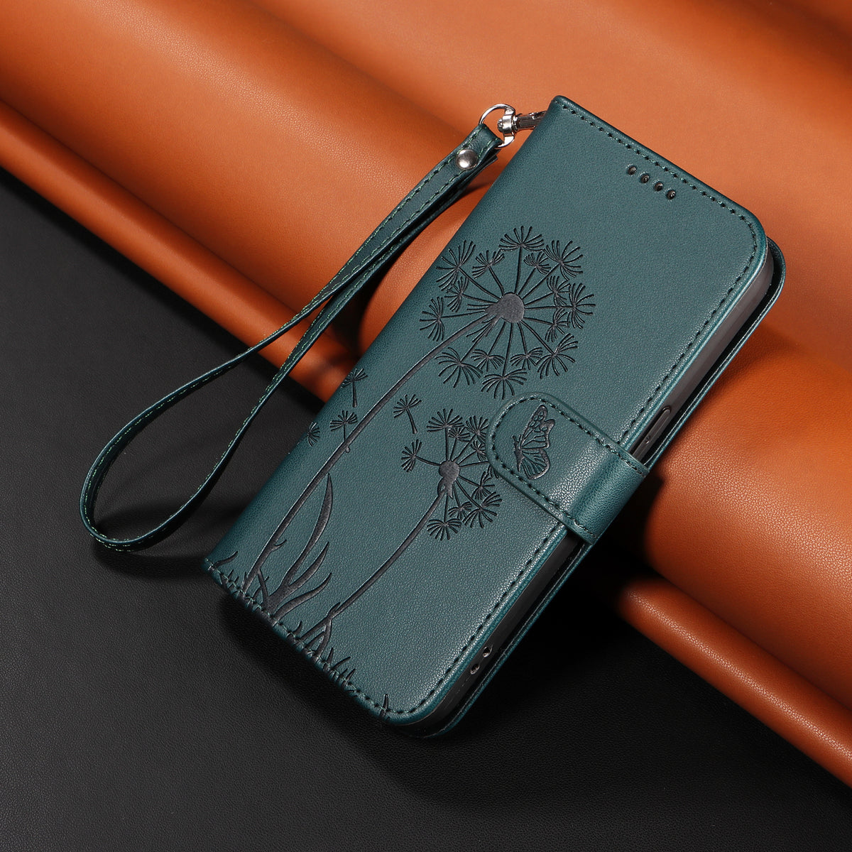 For Xiaomi Poco M8 5G / Redmi Note 15 5G (Global) Leather Wallet Case with Strap Dandelion Imprint Phone Stand Cover