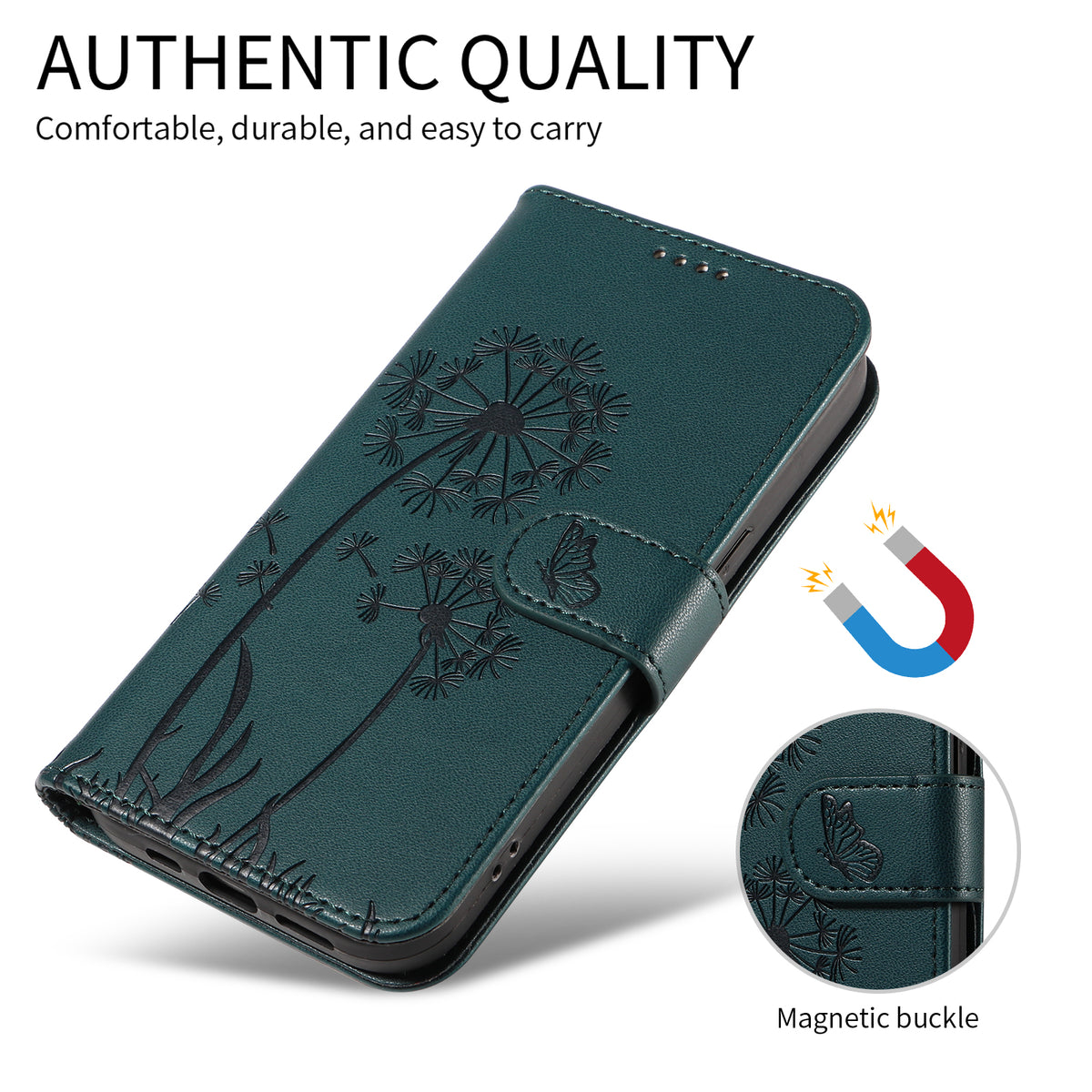 For Xiaomi Poco M8 5G / Redmi Note 15 5G (Global) Leather Wallet Case with Strap Dandelion Imprint Phone Stand Cover