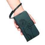 For Xiaomi Poco M8 5G / Redmi Note 15 5G (Global) Leather Wallet Case with Strap Dandelion Imprint Phone Stand Cover