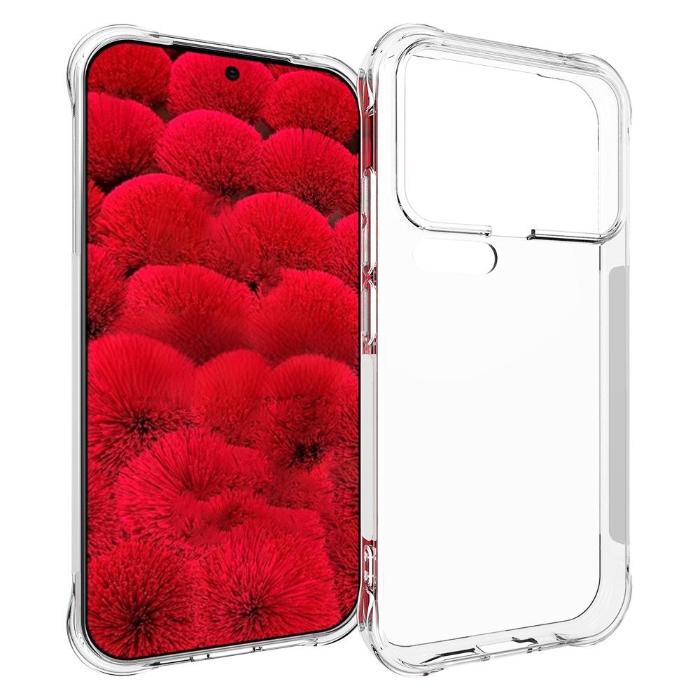 WANLONFENG For Xiaomi 17 Pro Back Cover  TM Series 2.0mm Clear TPU Phone Case (Big Lens Hole)