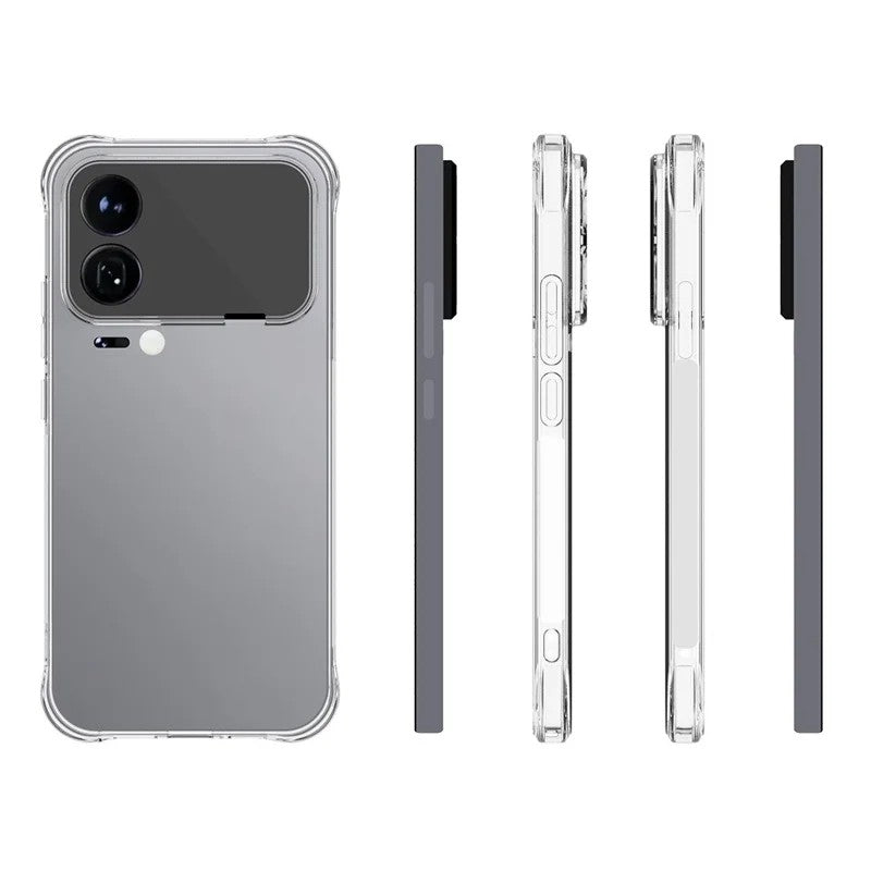 WANLONFENG For Xiaomi 17 Pro Back Cover  TM Series 2.0mm Clear TPU Phone Case (Big Lens Hole)