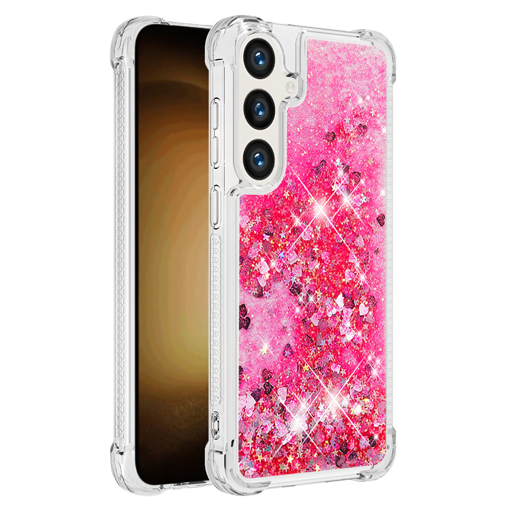 Samsung Galaxy S26 FE / S25 FE TPU-skal Glitter Quicksand Stötsäkert mobilbaksida