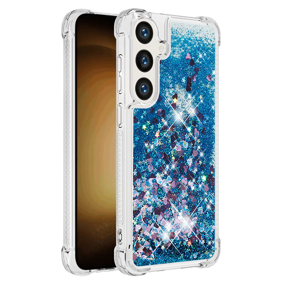 Samsung Galaxy S26 FE / S25 FE TPU-skal Glitter Quicksand Stötsäkert mobilbaksida