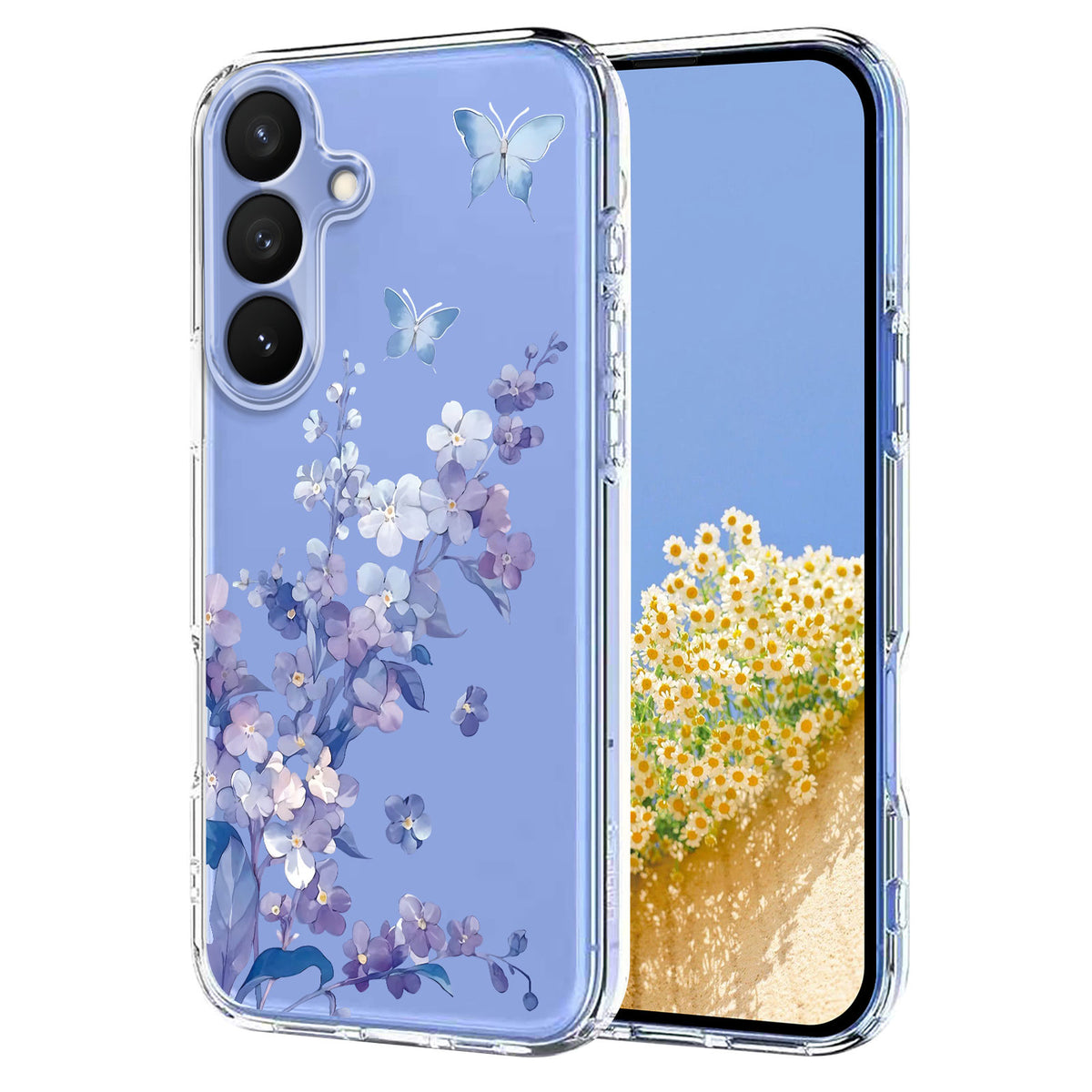 Samsung Galaxy S27 / S26 skal Fjärilsmönster Tryck TPU mobilskal