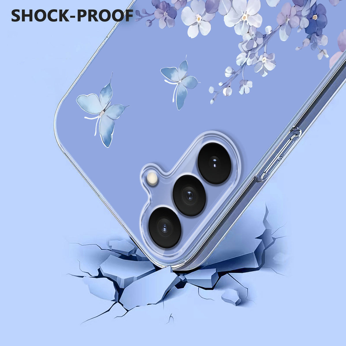 Samsung Galaxy S27 / S26 skal Fjärilsmönster Tryck TPU mobilskal