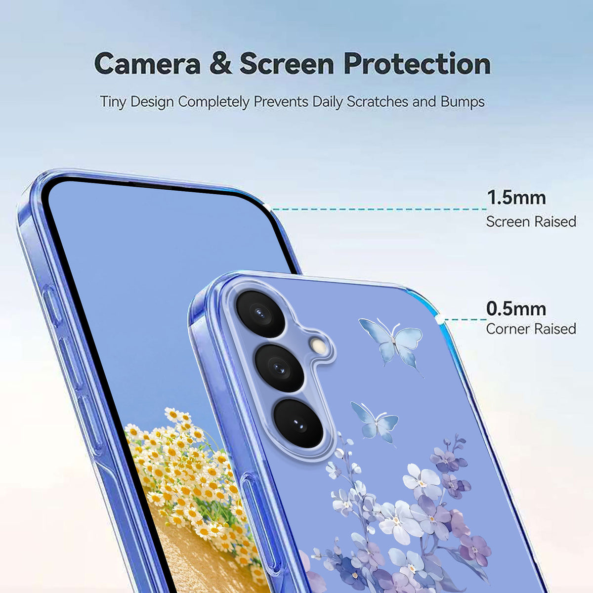 Samsung Galaxy S27 / S26 skal Fjärilsmönster Tryck TPU mobilskal