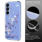 Samsung Galaxy S27 / S26 skal Fjärilsmönster Tryck TPU mobilskal