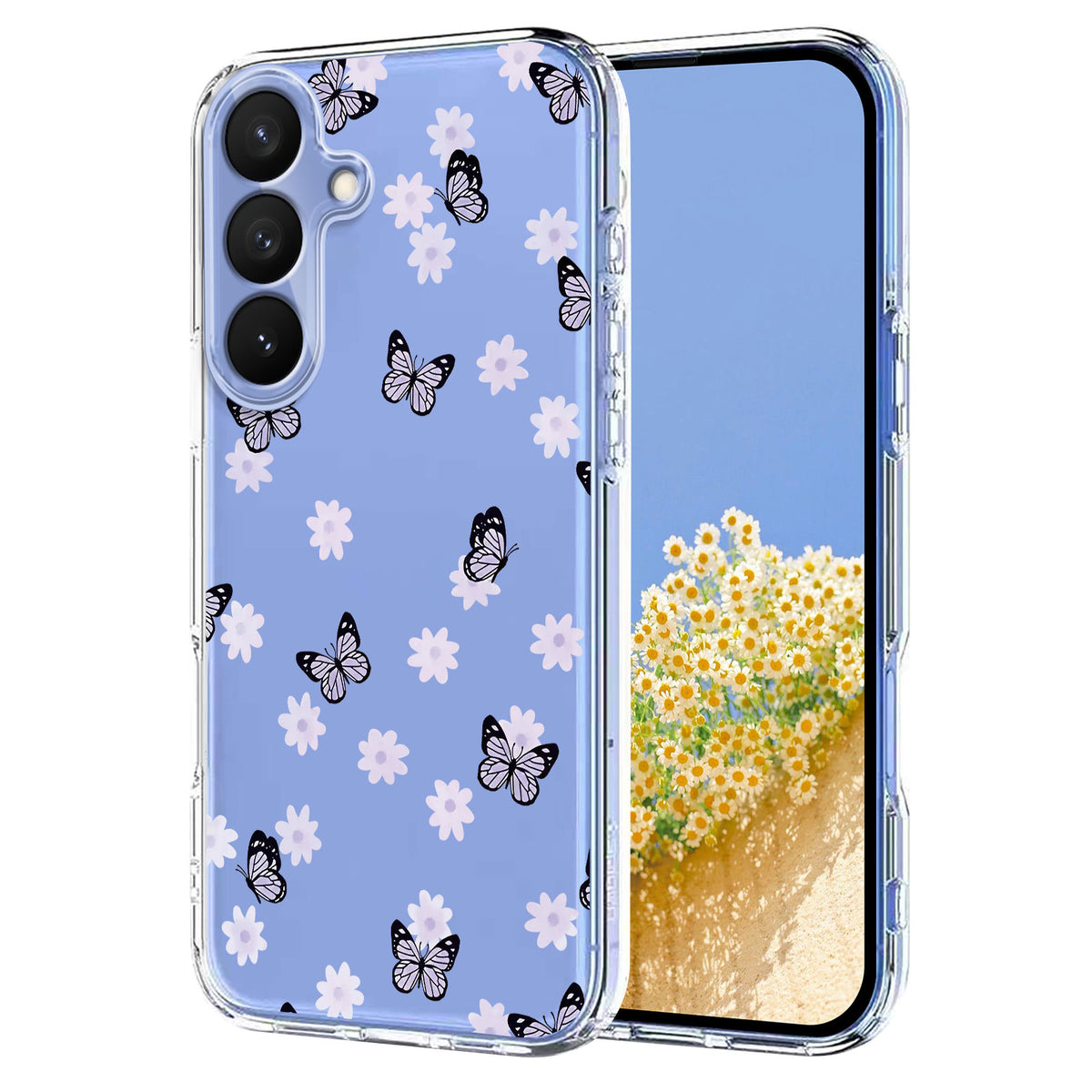 Samsung Galaxy S27 / S26 skal Fjärilsmönster Tryck TPU mobilskal