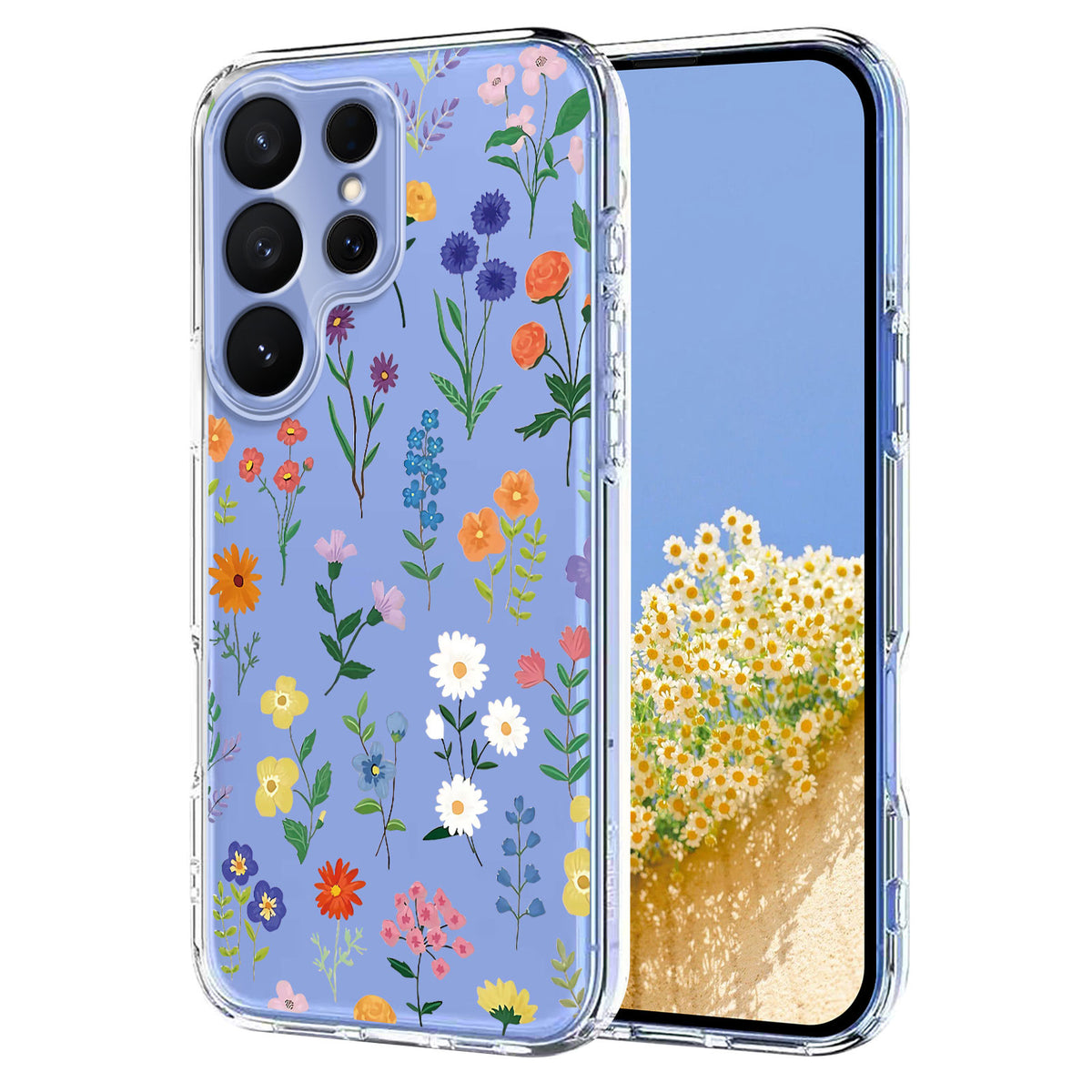 For Samsung Galaxy S26 Ultra Case Butterfly Floral Pattern Printing TPU Phone Back Cover