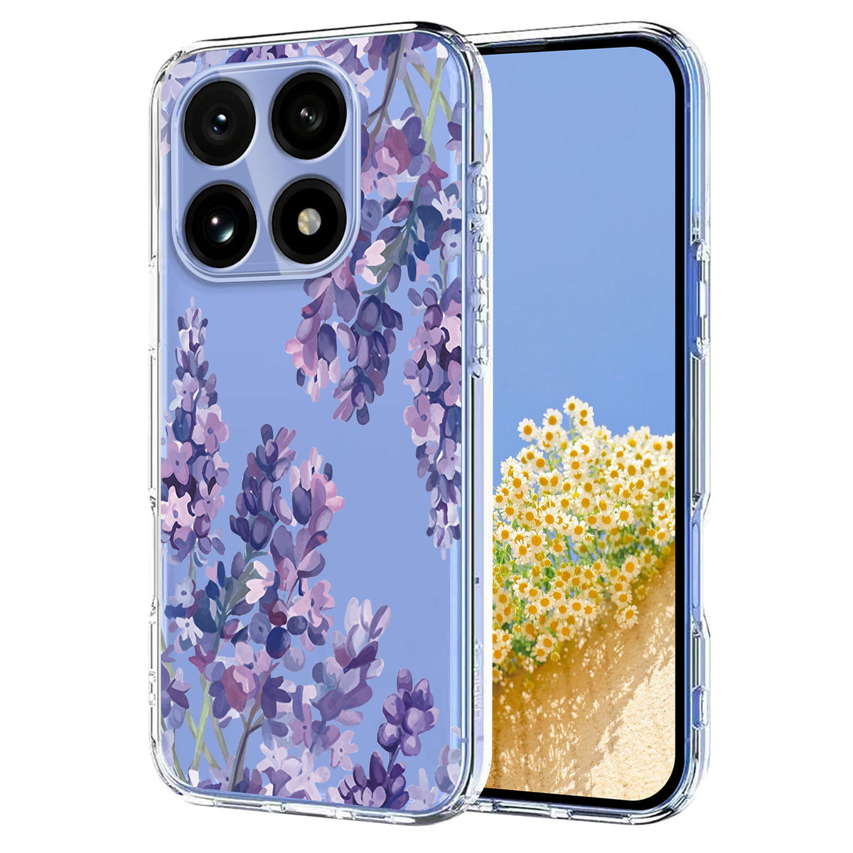 For Xiaomi 15T Case Butterfly Floral Pattern Printing TPU Phone Back Cover