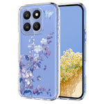 Til Honor 400 Smart 4G / Honor 400 Smart 5G Cover med sommerfugle- og blomstermønster, trykt TPU-telefonbagcover