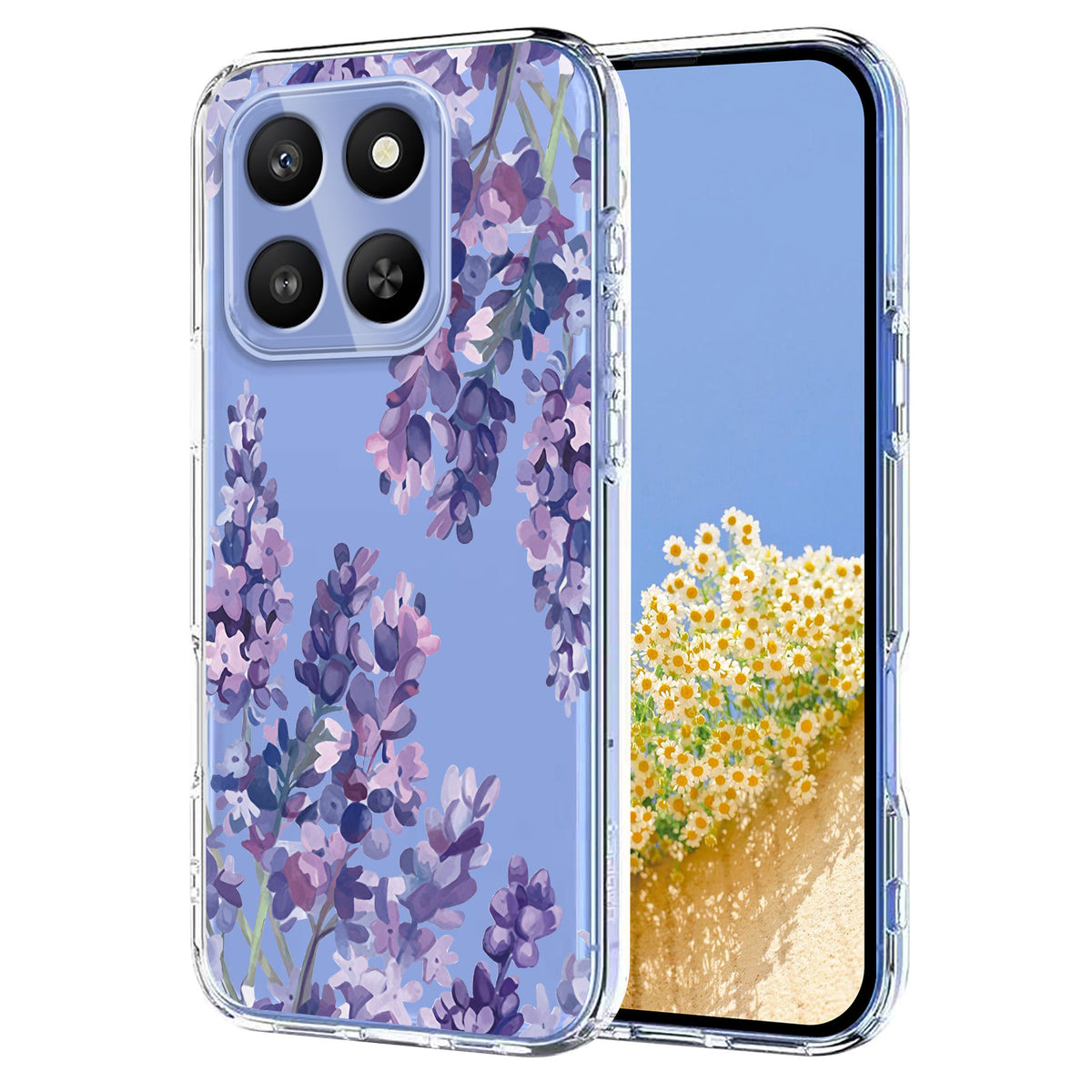 For Honor 400 Smart 4G / Honor 400 Smart 5G Case Butterfly Floral Pattern Printing TPU Phone Back Cover