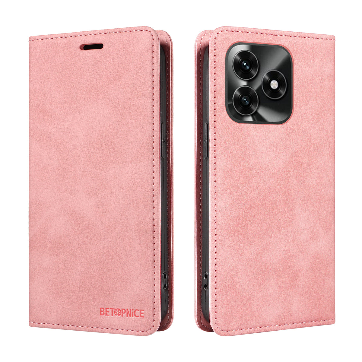 BETOPNICE Til Honor X5c Plus 4G Cover Magnetisk Lukning RFID Blokerende Pung Stand Læder Telefoncover