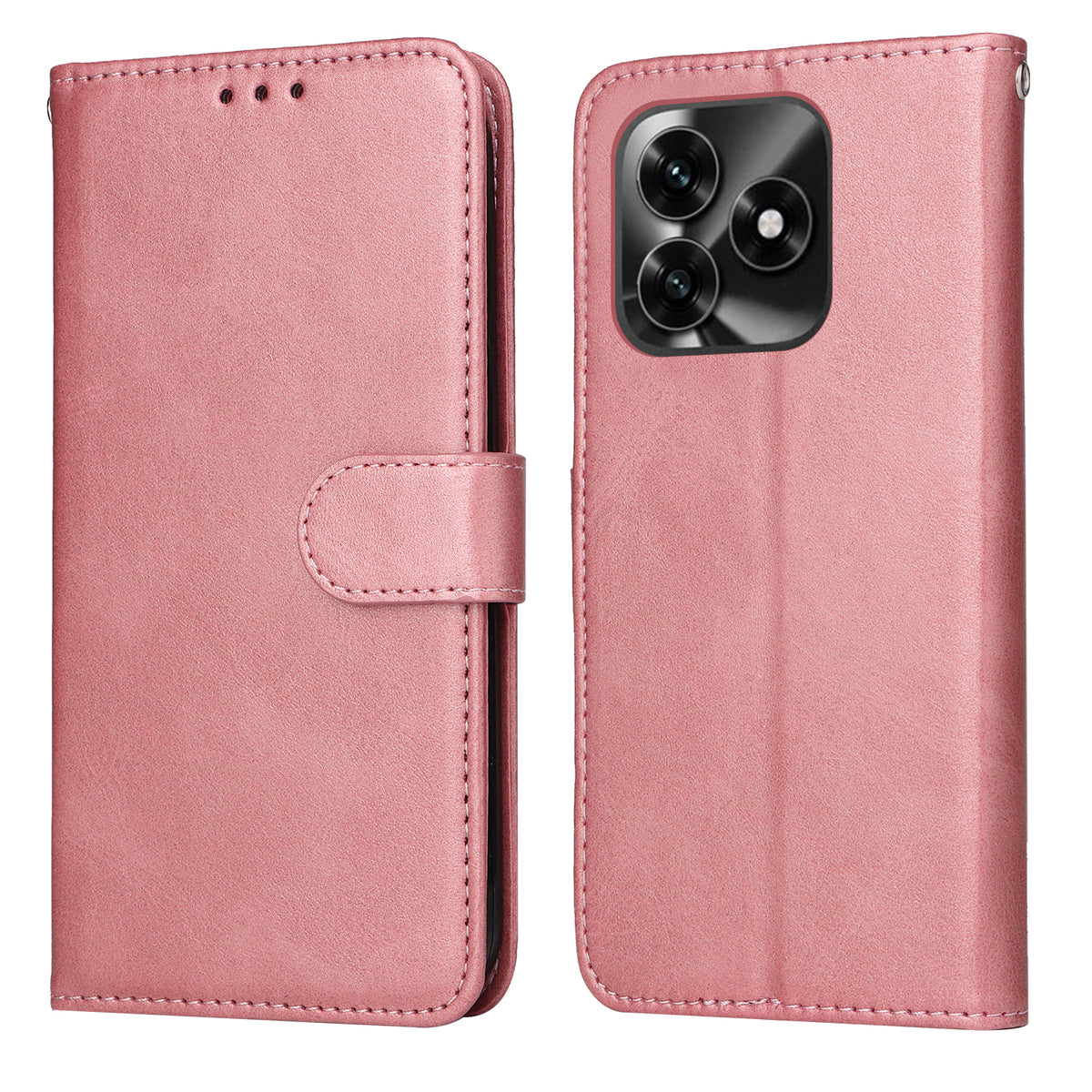 For Honor X5c Plus 4G Case Wallet PU Leather Folio Flip Phone Cover