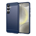 AMORUS For Samsung Galaxy S25+  /  S24+ Case Carbon Fiber Texture Brushed Protective Phone Cover