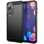 AMORUS Bakskal till Samsung Galaxy F36 5G / M36 5G / F16 5G / M16 5G Kolfiberstruktur Borstad Skyddande mobilskal