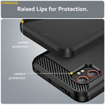 AMORUS For Samsung Galaxy XCover7 Pro Case Carbon Fiber Texture Brushed Protective Phone Cover