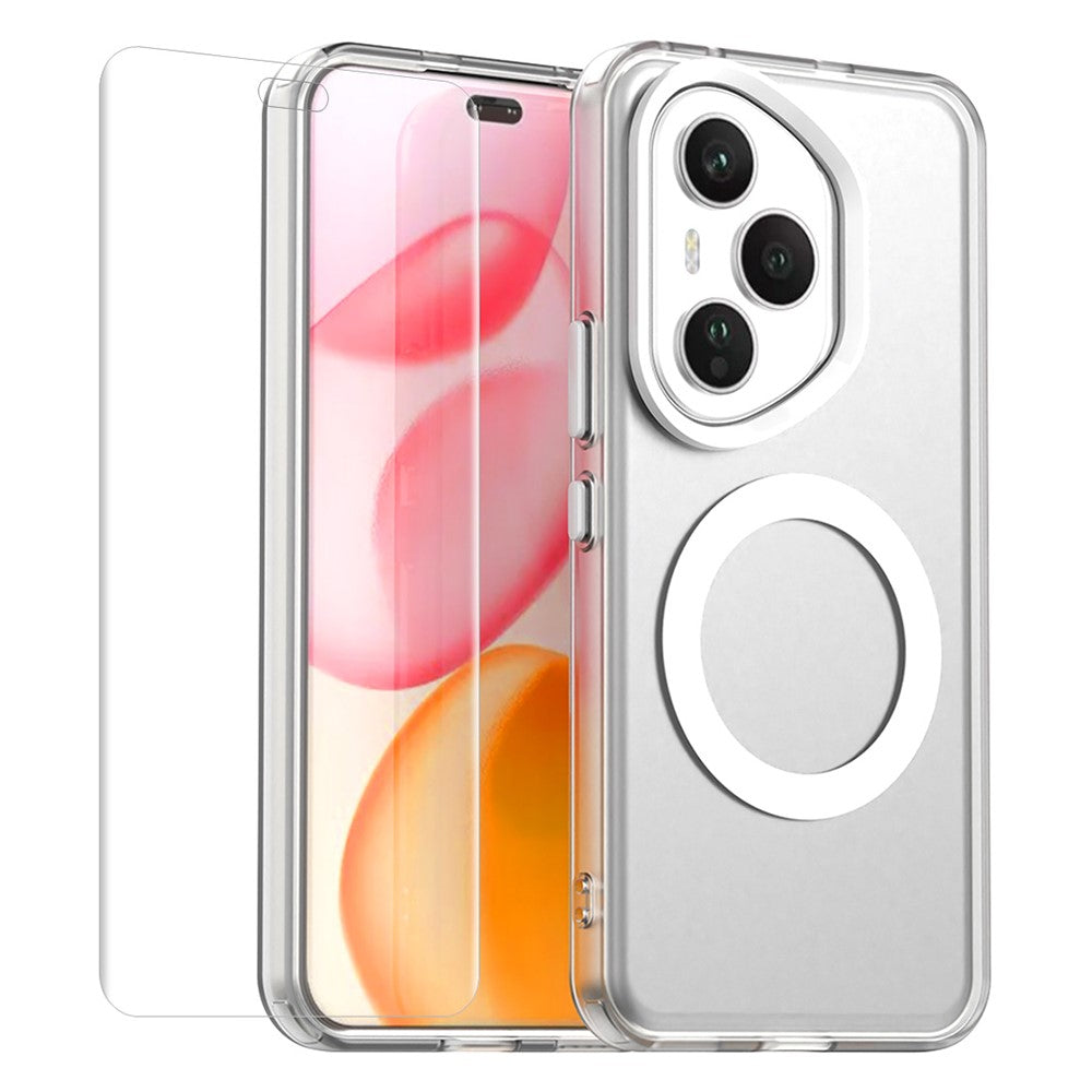 ENKAY Hat-Prince For Honor 400 Pro 5G (Global) Case with Hydrogel Film PC TPU Phone Cover Magnetic Case