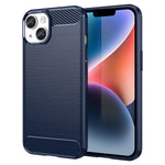 AMORUS For iPhone 14 Plus Case Carbon Fiber Texture Brushed Protective Phone Cover