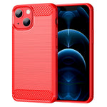 AMORUS For iPhone 13 mini Case Carbon Fiber Texture Brushed Protective Phone Cover