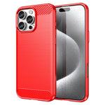 AMORUS For iPhone 16 Pro Max Case Carbon Fiber Texture Brushed Protective Phone Cover