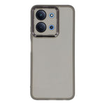 For Xiaomi Redmi 15C 4G (Global) (171mm) / Poco C85 4G (171mm) Case Electroplated Camera Frame TPU Phone Cover - Transparent Black