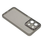 For Xiaomi Redmi 15C 4G (Global) (171mm) / Poco C85 4G (171mm) Case Electroplated Camera Frame TPU Phone Cover - Transparent Black