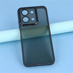 For Xiaomi Redmi 15C 4G (Global) (171mm) / Poco C85 4G (171mm) Case Electroplated Camera Frame TPU Phone Cover - Transparent Black