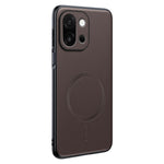 For OnePlus 15 5G Magnetic Case Leather Coated TPU + PC Phone Cover