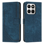 Honor X7d 5G / Honor 400 Smart 5G Stand-etui – Imprinted Lines Læder Telefoncover